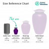 Love of Christ Keepsake Urn - Purple Luster