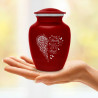 Heart Is In Heaven Sharing Urn - Ruby Red Heart Is In Heaven Sharing Urn - Ruby Red