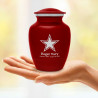 Dallas Star Sharing Urn - Ruby Red