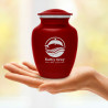 Dolphin Sharing Urn - Ruby Red