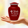Jesus Took The Wheel Sharing Urn - Ruby Red