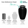 Hummingbird Cremation Urn - Jet Black