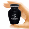 Shamrock Keepsake Urn - Jet Black