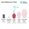 Small Pawprints Pet Cremation Urn - Rose Pink