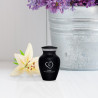 Keepsake Loving Cat Pet Cremation Urn - Jet Black