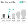Keepsake Loving Cat Pet Cremation Urn - Jet Black