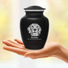 Small Beagle Pet Cremation Urn - Jet Black