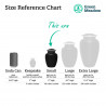 Small Chihuahua Pet Cremation Urn - Jet Black