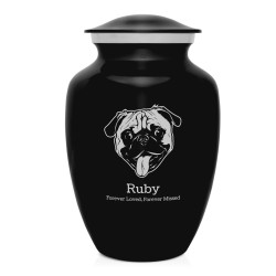 Large Pug Pet Cremation Urn...