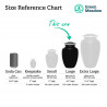 Large German Shepherd Pet Cremation Urn - Jet Black