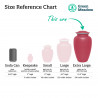 Extra Large German Shepherd Pet Cremation Urn - Rose Pink