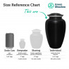 Classic Tractor Cremation Urn - Jet Black
