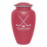 Hockey Sticks Cremation Urn - Rose Pink