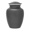 Small Pawprint Heart Pet Cremation Urn - Gunmetal Gray