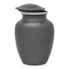 Small Pawprint Heart Pet Cremation Urn - Gunmetal Gray