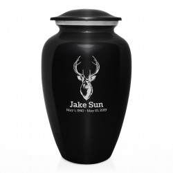 Deer Bust Cremation Urn -...
