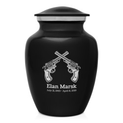 Revolver Pistol Sharing Urn...