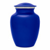 Small Pawprints Heart Pet Cremation Urn - Midnight Blue