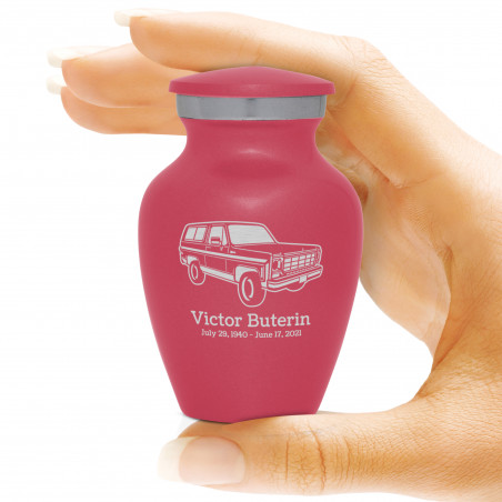 SUV Keepsake Urn - Rose Pink