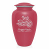 Motorcycle II Cremation Urn - Rose Pink