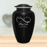 My Son Walks With Me Cremation Urn - Jet Black