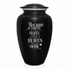 Heaven In Our Home Cremation Urn - Jet Black