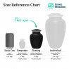 My Sister Walks With Me Sharing Urn - Jet Black