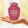 Card Suits Sharing Urn - Rose Pink
