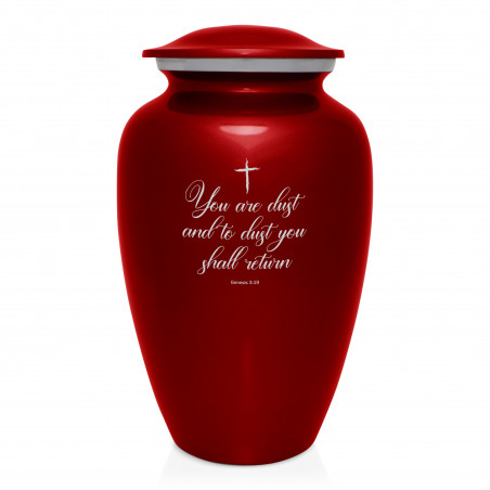 Dust to Dust Cremation Urn - Ruby Red Dust to Dust Cremation Urn - Ruby Red