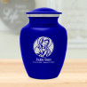 Virgin Mary Sharing Urn - Midnight Blue
