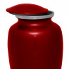 Extra Large Paw Print Pet Cremation Urn - Ruby Red