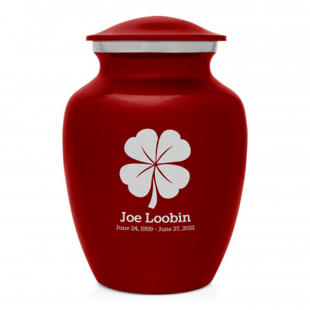 4 Leaf Clover Sharing Urn - Ruby Red