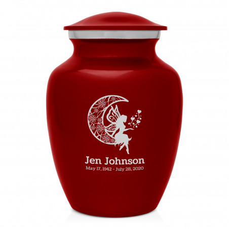 Fairy In the Moon Sharing Urn - Ruby Red Fairy In the Moon Sharing Urn - Ruby Red
