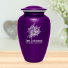 Rose Buds Cremation Urn - Purple Luster