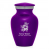 Hibiscus Flower Keepsake Urn - Purple Luster