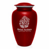 Mushrooms Hands Cremation Urn - Ruby Red