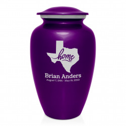 Texas Home Cremation Urn -...