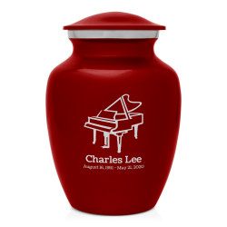 Piano Sharing Urn - Ruby Red