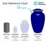 Knight Cremation Urn - Midnight Blue