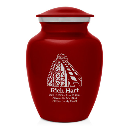 Roller Coaster Sharing Urn - Ruby Red