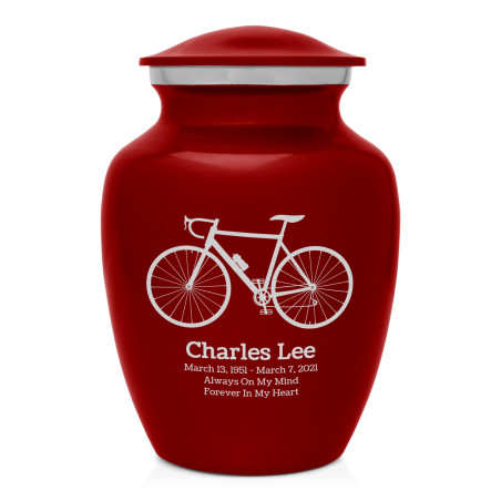 Bicycle Sharing Urn - Ruby Red Bicycle Sharing Urn - Ruby Red