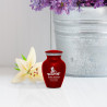 Mountain Bike Keepsake Urn - Ruby Red