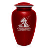 Electrician Cremation Urn - Ruby Red