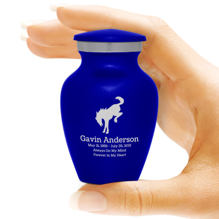Bronco Keepsake Urn - Midnight Blue