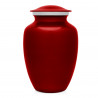 Large Pawprint Pet Cremation Urn - Ruby Red