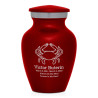 Crab Keepsake Urn - Ruby Red