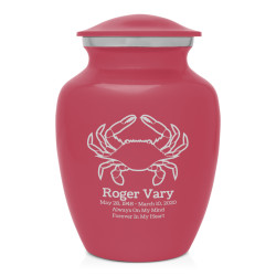 Crab Sharing Urn - Rose Pink