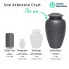 Crab Cremation Urn - Gunmetal Gray