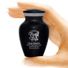 Flip Flops Keepsake Urn - Jet Black