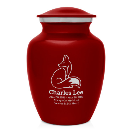 Majestic Fox Sharing Urn - Ruby Red